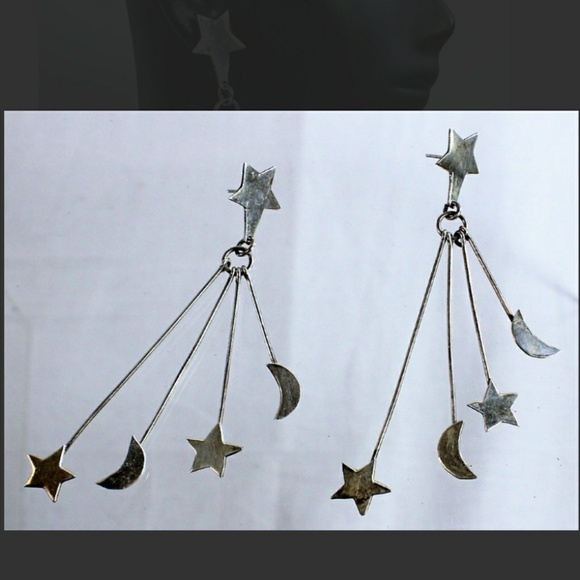 Vintage Sterling Mexico Celestial Dangle E… - Picture 4 of 10